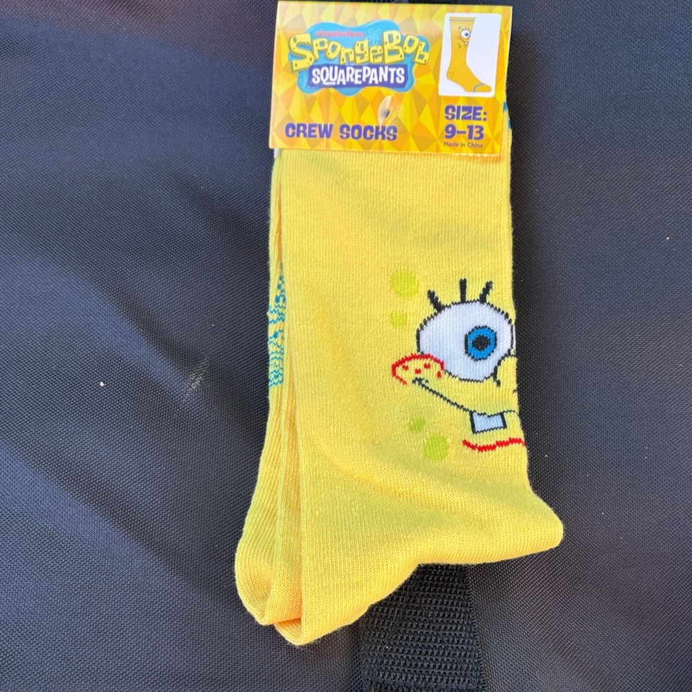 SpongeBob SquarePants Yellow Character Socks